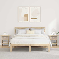 vidaXL Sängbord 2 pcs Sonoma-ek 41 x 40 x 45 cm Konstruerat trä