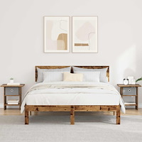 vidaXL Sängbord 2 pcs Gammalt trä 41 x 40 x 45 cm Konstruerat trä