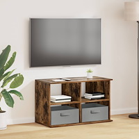 vidaXL TV-ställ med låda Rökt ek 79 x 40 x 48 cm