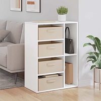 vidaXL Sideboard med låda Vit 60 x 33,5 x 84 cm