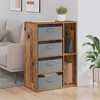 vidaXL Sideboard med låda Gammalt trä 60 x 33,5 x 84 cm