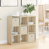 vidaXL Sideboard med låda Sonoma-ek 73,5 x 24 x 69,5 cm