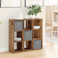 vidaXL Sideboard med låda Gammalt trä 73,5 x 24 x 69,5 cm