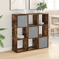 vidaXL Sideboard med låda Rökt ek 102 x 31 x 99,5 cm