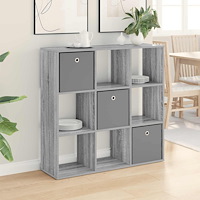 vidaXL Sideboard med låda Grå Sonoma 102 x 31 x 99,5 cm