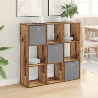 vidaXL Sideboard med låda Gammalt trä 102 x 31 x 99,5 cm