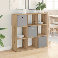 vidaXL Sideboard med låda Artisan Ek 102 x 31 x 99,5 cm