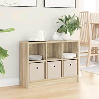 vidaXL Sideboard med låda Sonoma-ek 73,5 x 22,5 x 53,5 cm