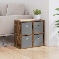 vidaXL Sideboard med låda Rökt ek 49,5 x 22 x 47 cm