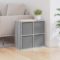 vidaXL Sideboard med låda Grå Sonoma 49,5 x 22 x 47 cm