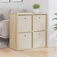 vidaXL Sideboard med låda Sonoma-ek 68,5 x 32 x 67 cm