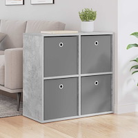 vidaXL Sideboard med låda Betonggrå 68,5 x 32 x 67 cm