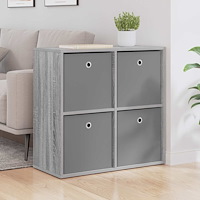 vidaXL Sideboard med låda Grå Sonoma 68,5 x 32 x 67 cm