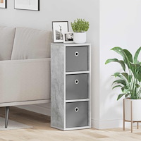 vidaXL Sideboard med låda Betonggrå 25,5 x 22 x 69,5 cm