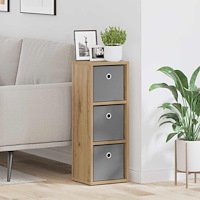 vidaXL Sideboard med låda Artisan Ek 25,5 x 22 x 69,5 cm