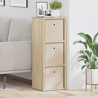 vidaXL Sideboard med låda Sonoma-ek 30,5 x 27 x 84,5 cm