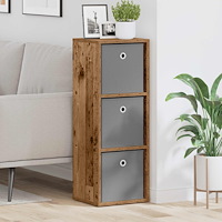 vidaXL Sideboard med låda Gammalt trä 30,5 x 27 x 84,5 cm