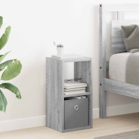 vidaXL Sängbord Grå Sonoma 25,5 x 22 x 49,5 cm Konstruerat trä