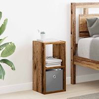 vidaXL Sängbord Gammalt trä 25,5 x 22 x 49,5 cm Konstruerat trä