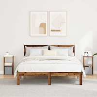 vidaXL Sängbord 2 pcs Gammalt trä 25,5 x 22 x 49,5 cm Konstruerat trä