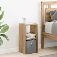 vidaXL Sängbord Artisan Ek 25,5 x 22 x 49,5 cm Konstruerat trä