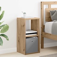 vidaXL Sängbord Artisan Ek 30,5 x 27 x 59,5 cm Konstruerat trä