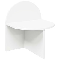 vidaXL Sängbord Vit 40 x 35,5 x 45,5 cm Konstruerat trä