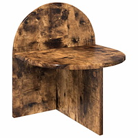 vidaXL Sängbord Rökt Ek 40 x 35,5 x 45,5 cm Konstruerat trä