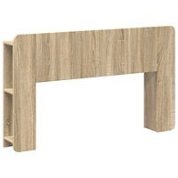 vidaXL Sänggavelsskåp med lagring Sonoma-ek Konstruerat trä