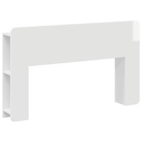 vidaXL Sänggavelsskåp med lagring Vit Konstruerat trä