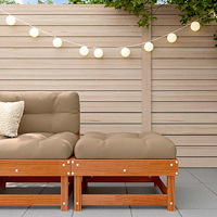 vidaXL Trädgårdsfotpall Massivt furu VaxBrun