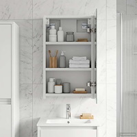 vidaXL Badrumsspegelskåp Vit 30 x 10,5 x 50 cm Konstruerat trä
