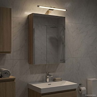 vidaXL Badrumsspegelskåp Sonoma-ek 30 x 10,5 x 50 cm Konstruerat trä