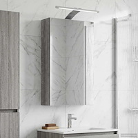 vidaXL Badrumsspegelskåp Grå Sonoma 30 x 10,5 x 50 cm Konstruerat trä