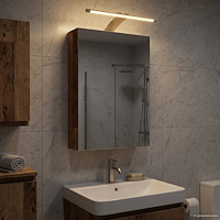 vidaXL Badrumsspegelskåp Gammalt trä 30 x 10,5 x 50 cm Konstruerat trä