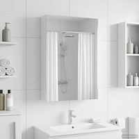 vidaXL Badrumsspegelskåp Vit 40 x 10,5 x 60,5 cm Konstruerat trä