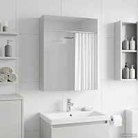 vidaXL Badrumsspegelskåp Vit 50 x 14,5 x 70 cm Konstruerat trä