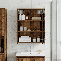 vidaXL Badrumsspegelskåp Gammalt trä 50 x 14,5 x 70 cm Konstruerat trä