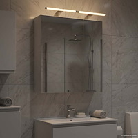 vidaXL Badrumsspegelskåp Vit 60 x 14,5 x 70 cm Konstruerat trä