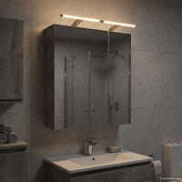 vidaXL Badrumsspegelskåp Betonggrå 60 x 14,5 x 70 cm Konstruerat trä