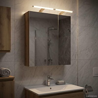 vidaXL Badrumsspegelskåp Artisan Ek 60 x 14,5 x 70 cm Konstruerat trä