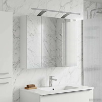 vidaXL Badrumsspegelskåp för Vit 60 x 14,5 x 50 cm Konstruerat trä