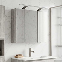 vidaXL Badrumsspegelskåp Grå Sonoma 60 x 14,5 x 50 cm Konstruerat trä