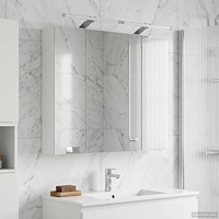 vidaXL Badrumsspegelskåp Vit 80 x 14.5 x 70 cm Konstruerat trä