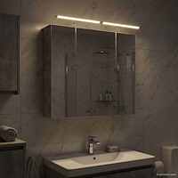 vidaXL Badrumsspegelskåp Betonggrå 80 x 14.5 x 70 cm Konstruerat trä