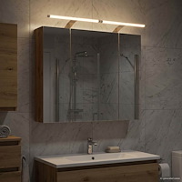 vidaXL Badrumsspegelskåp Artisan Ek 80 x 14.5 x 70 cm Konstruerat trä