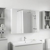 vidaXL Badrumsspegelskåp Vit 100 x 14,5 x 70 cm Konstruerat trä