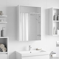 vidaXL Badrumsspegelskåp Vit 43 x 16 x 62.5 cm Konstruerat trä