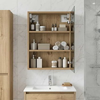 vidaXL Badrumsspegelskåp Artisan Ek 43 x 16 x 62.5 cm Konstruerat trä