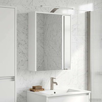 vidaXL Badrumsspegelskåp Vit 43 x 16 x 62.5 cm Konstruerat trä